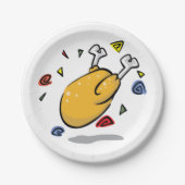 Roast Chicken Papieren Bordje (Voorkant)