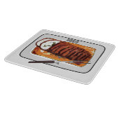 Roast kalkoenen borstschilderij cartoon snijplank (Hoek)