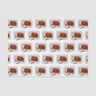 Roast kalkoenen borstschilderij cartoon tissuepapier