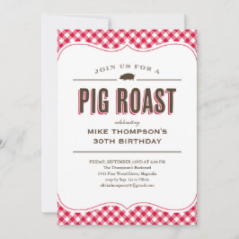 Roast Table Cloth Invitations Kaart