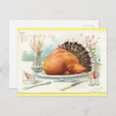 Roast Turkey  Tuck Thanksgiving Briefkaart (Voorkant / Achterkant)