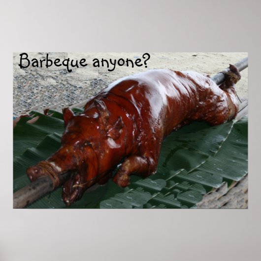 Roast varken, Barbeque, wie dan? Poster (Voorkant)