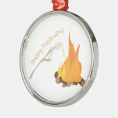 Roasting Marshmellows Metalen Ornament (Links)