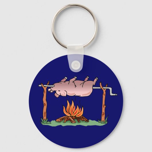 Roasting Varkenspijn Sleutelhanger (Voorkant)