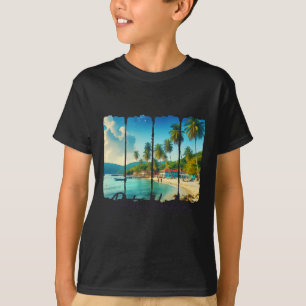 Roatan Honduras Reizen Trip Borstelstreek Ontmoet T-shirt