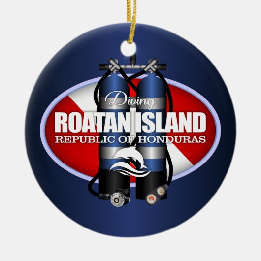 Roatan Island (ST) Keramisch Ornament (Voorkant)