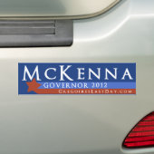Rob McKenna voor gouverneur 2012 Bumpersticker (Op auto)