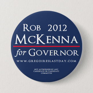 Rob McKenna voor gouverneur 2012 Logo Button