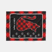 Rob Roy MacGregor Tartan Kat gepersonaliseerd Fleece Deken (Voorkant (Horizontaal))