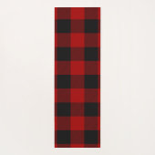 Rob Roy Tartan Red Black Monogram Initialen Yogamat (Achterkant)
