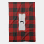 Rob Roy Tartan Rood & Zwart Keuken & Sporthanddoek Theedoek (Verticaal)