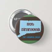 Rob Simmons for Senate-toets Ronde Button 5,7 Cm (Voorkant /achterkant)