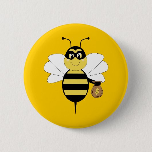 RobBee Bumble Bee Button (Voorkant)