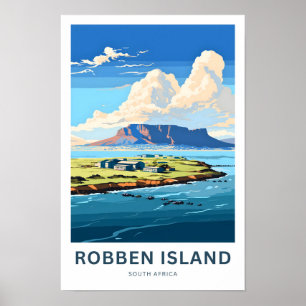 Robbeneiland Zuid-Afrika Reisprint Poster