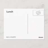 Robbervlieg met briefkaart Snack ~ (Achterkant)