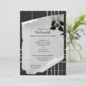 Robbie Burns Black Tartan Kaart (Staand voorkant)