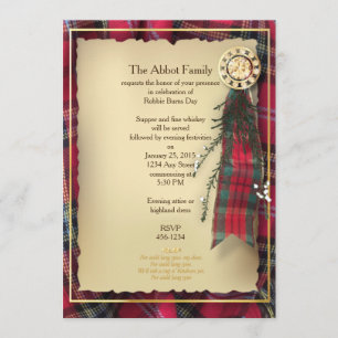 Robbie Burns Formele uitnodiging