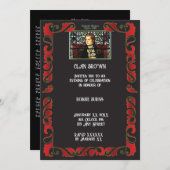 Robbie Burns Glas in lood Uitnodiging (Voorkant / Achterkant)