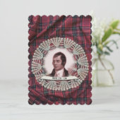 Robbie Burns Highland uitnodiging (Staand voorkant)
