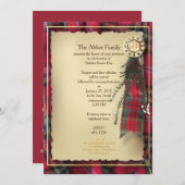 Robbie Burns Invitation officielle (Devant / Derrière)