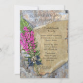 Robbie Burns invitation rustique (Devant)