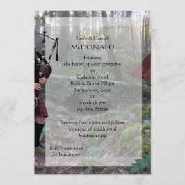Robbie Burns Piper Kaart