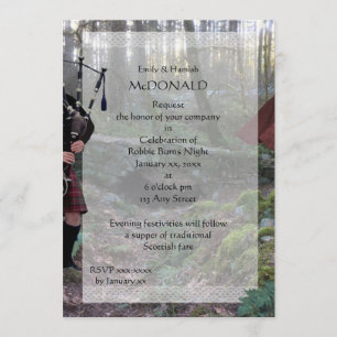 Robbie Burns Piper Kaart
