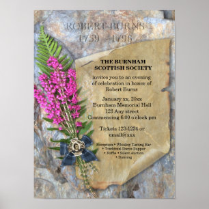 Robbie Burns Rustic - het Poster van de Gebeurteni