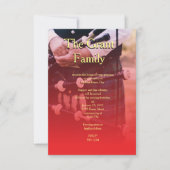 Robbie Burns Scotland Sentimental Party Invitation (Devant)