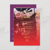 Robbie Burns Scotland Sentimental Party Invitation (Devant / Derrière)