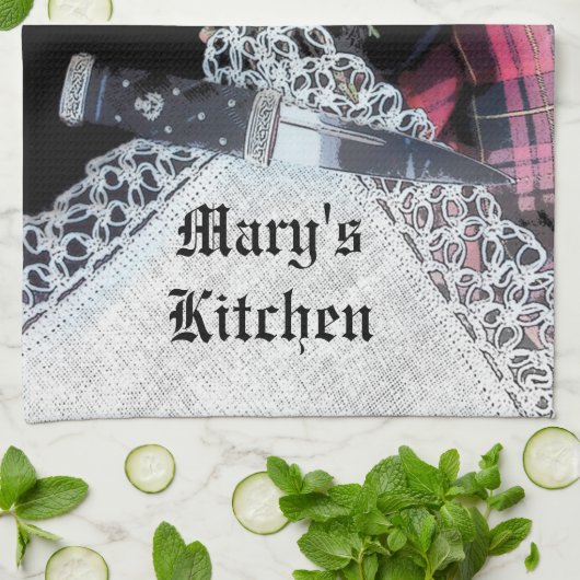 Robbie Burns serviette de thé décontractée (Plié)