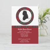 Robbie Burns Silhouette Invitation (Debout devant)