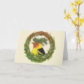 Robbie de westerne tanager kaart (Gele Bloem)