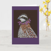 Robbie la carte de voeux bobwhite (Fleur jaune)
