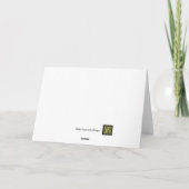 Robbins assis sur la neige Carte de Noël (Dos)