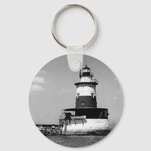 Robbins Reef Lighthouse Sleutelhanger (Voorkant)