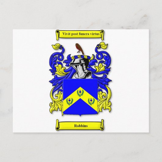 Robbins Wapenstaart Briefkaart (Voorkant)