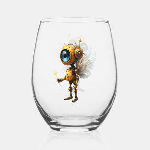 Robby de gevleugelde tijdhouder – Wings of Time-se Wijnglas Zonder Voet