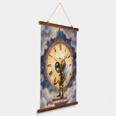 Robby the Winged Timekeeper – Wings of Time Series Hangend Wandkleed (Gebogen)