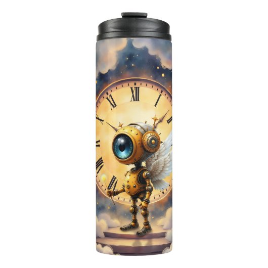Robby the Winged Timekeeper – Wings of Time Series Thermosbeker (Voorkant)