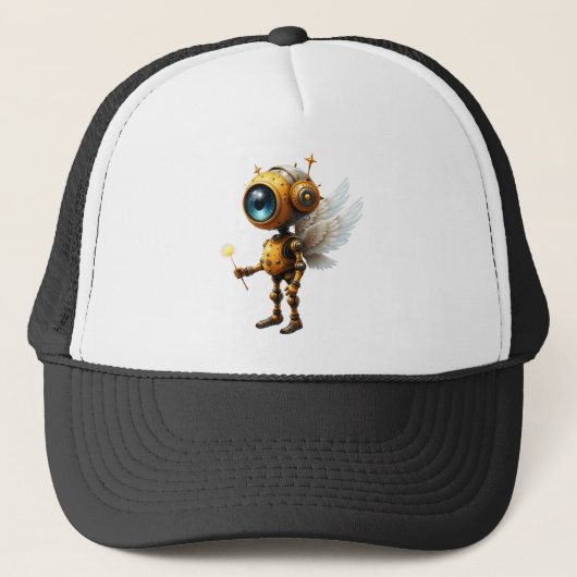 Robby the Winged Timekeeper – Wings of Time Series Trucker Pet (Voorkant)