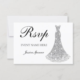 Robe à paillettes argentées toutes les RSVP d'anni