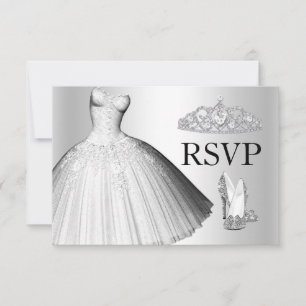 Robe à paillettes et talons Quinceanera RSVP