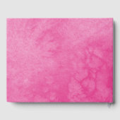 Robe à papillon rose chaud Quinceanera livre d'hôt (Verso)