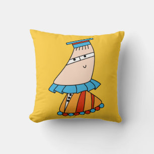 Robe académique kawaii dessin animé coussin