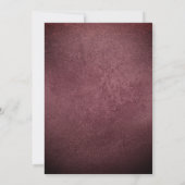 Robe Argent Sparkle Velvet Quinceanera Invitation (Dos)