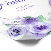 Robe Argent & Violet Quinceañera Favorisera Poster (Coin)