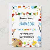 Robe Blanche Pour Les Invitations De Peinture De M (Devant)