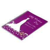 Robe blanche, remous sur le carnet pourpre de (Côté gauche)