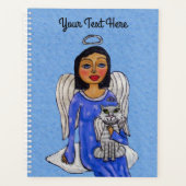 Robe Bleue Angel Etoiles Blanches Chat Cloud (Devant)